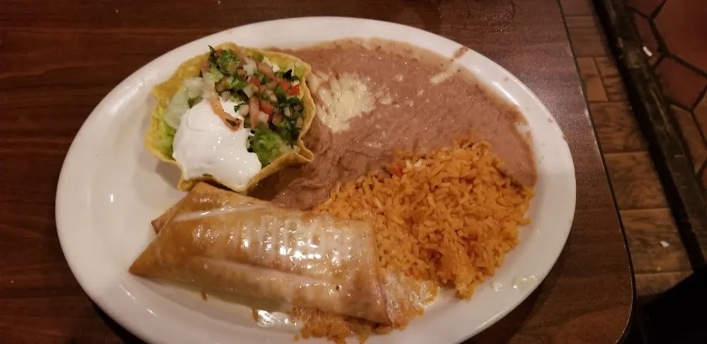 Enchiladas with Rice and Beans